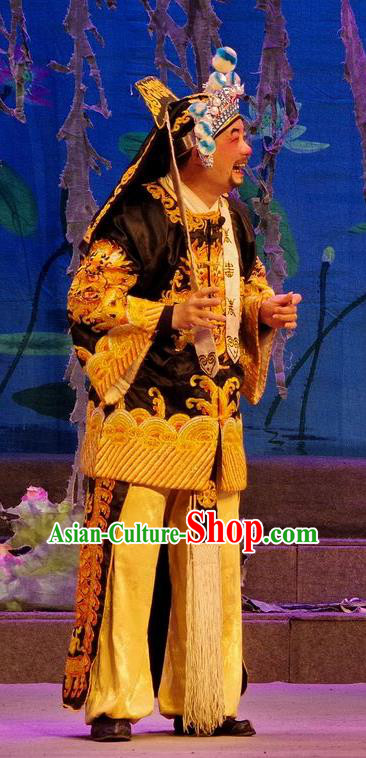 Qian Tang Su Xiaoxiao Chinese Guangdong Opera Soldier Apparels Costumes and Headpieces Traditional Cantonese Opera Martial Male Garment Clothing