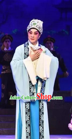 Southern Tang Emperor Chinese Guangdong Opera Young Male Apparels Costumes and Headpieces Traditional Cantonese Opera Garment Xiaosheng Li Yu Clothing