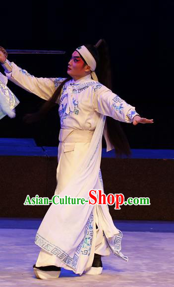 General Ma Chao Chinese Guangdong Opera Takefu Apparels Costumes and Headpieces Traditional Cantonese Opera Wusheng Garment Martial Male Clothing