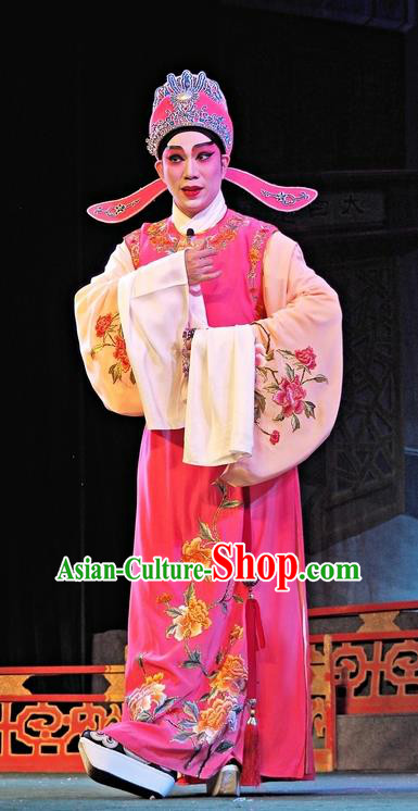 Story of the Violet Hairpin Chinese Guangdong Opera Niche Apparels Costumes and Headpieces Traditional Cantonese Opera Xiaosheng Garment Scholar Li Yi Clothing