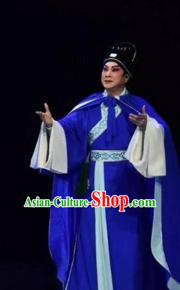 Hun Qian Zhu Ji Xiang Chinese Guangdong Opera Young Man Apparels Costumes and Headpieces Traditional Cantonese Opera Xiaosheng Garment Scholar Clothing