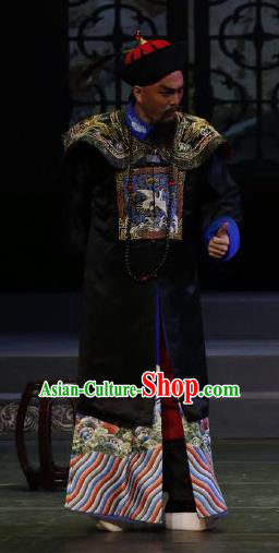 Barwo Guild Chinese Guangdong Opera Qing Dynasty Official Apparels Costumes and Headpieces Traditional Cantonese Opera Garment Minister Li Futai Clothing