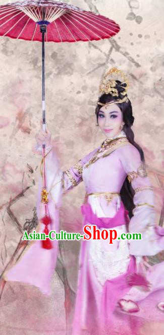 Chinese Cantonese Opera Martial Female Garment Fighting for the Great Tang Empire Costumes and Headdress Traditional Guangdong Opera Swordswoman Xiaoqi Apparels Dress