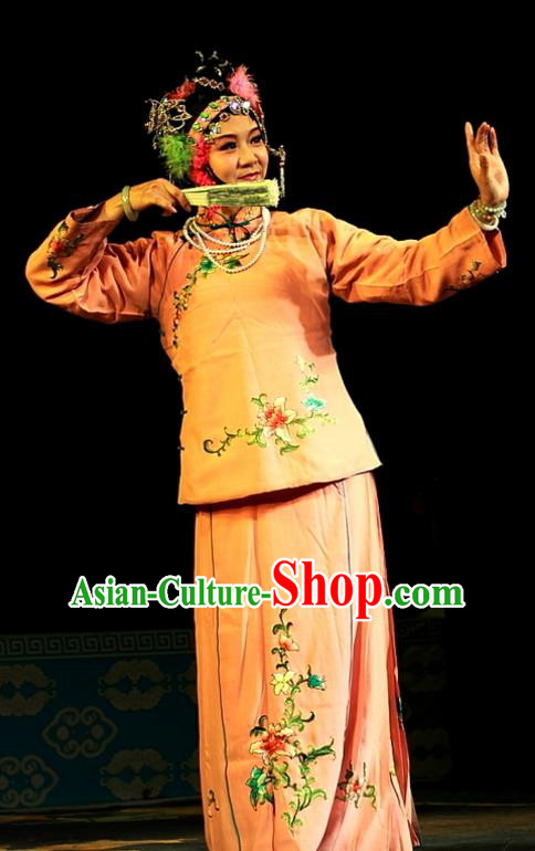 Chinese Sichuan Opera Highlights Young Female Garment Costumes and Headdress Shoot Eagle Traditional Peking Opera Hua Tan Dress Actress Yelu Hanyan Apparels