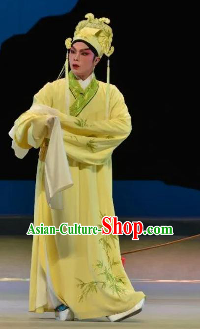 Search the College Chinese Guangdong Opera Niche Apparels Costumes and Headpieces Traditional Cantonese Opera Scholar Garment Xiaosheng Zhang Yimin Clothing