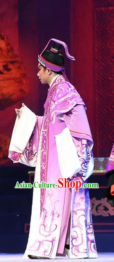 Gao Emperor of Han Chinese Guangdong Opera Young Male Apparels Costumes and Headpieces Traditional Cantonese Opera Xiaosheng Garment Prince Liu Ying Clothing