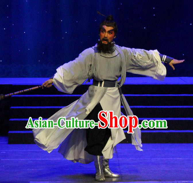 Qian Nv You Hun Chinese Guangdong Opera Swordsman Yan Chixia Apparels Costumes and Headwear Traditional Cantonese Opera Martial Male Garment Hero Clothing