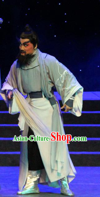 Qian Nv You Hun Chinese Guangdong Opera Swordsman Yan Chixia Apparels Costumes and Headwear Traditional Cantonese Opera Martial Male Garment Hero Clothing