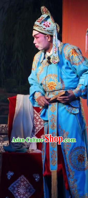 The Mad Monk by the Sea Chinese Guangdong Opera Bully Apparels Costumes and Headwear Traditional Cantonese Opera Local Tyrant Garment Ling Tianyan Clothing