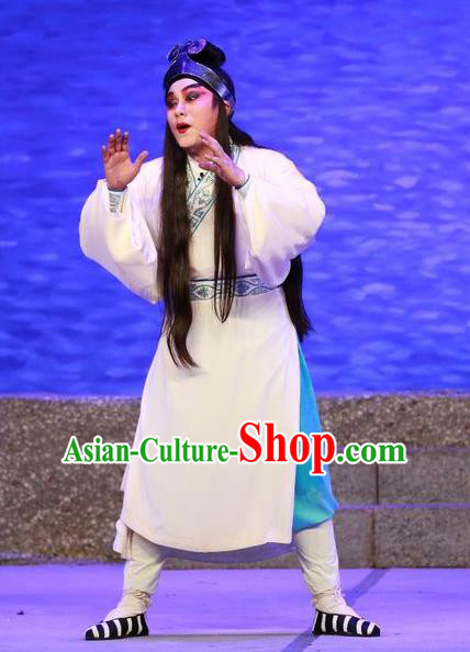 The Mad Monk by the Sea Chinese Guangdong Opera Monk Apparels Costumes and Headwear Traditional Cantonese Opera Wu Xiaopeng Garment Buddhist Clothing
