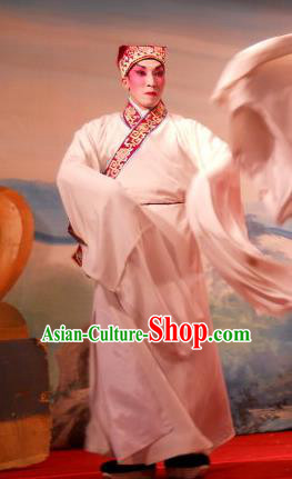Love in the Red Plum Chinese Guangdong Opera Niche Apparels Costumes and Headwear Traditional Cantonese Opera Young Male Garment Scholar Pei Yu Clothing