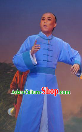 Zhuang Yuan Lin Zhaotang Chinese Guangdong Opera Young Man Apparels Costumes and Headwear Traditional Cantonese Opera Niche Garment Qing Dynasty Scholar Clothing