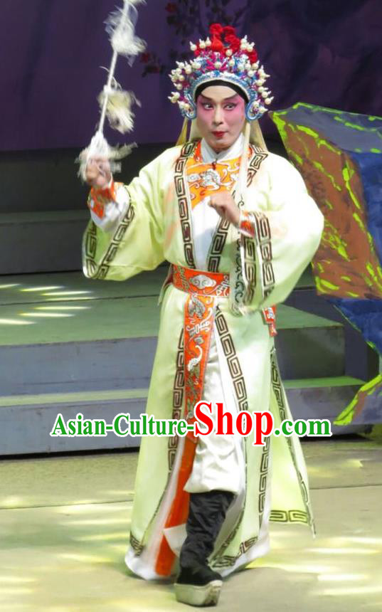 The Strange Stories Chinese Guangdong Opera Wusheng Wang Yuanfeng Apparels Costumes and Headwear Traditional Cantonese Opera Martial Male Garment Clothing