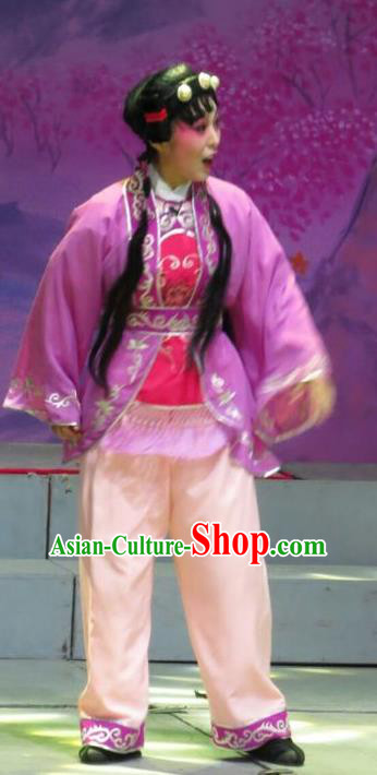 The Strange Stories Chinese Guangdong Opera Young Boy Apparels Costumes and Headwear Traditional Cantonese Opera Wa Wa Sheng Garment Livehand Clothing