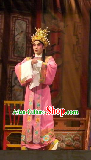 Wu Suo Dong Gong Chinese Guangdong Opera Prince Apparels Costumes and Headwear Traditional Cantonese Opera Xiaosheng Garment Young Male Wen Xi Clothing