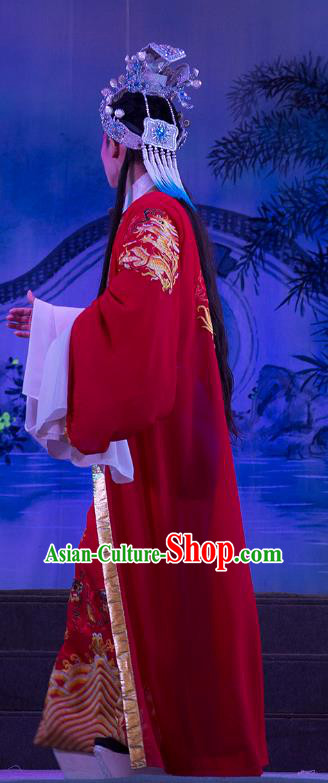 Wu Suo Dong Gong Chinese Guangdong Opera Prince Apparels Costumes and Headwear Traditional Cantonese Opera Young Male Garment Niche Clothing