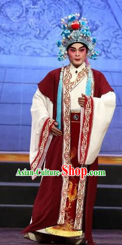 Li Shimin Deng Ji Chinese Guangdong Opera Young Man Apparels Costumes and Headwear Traditional Cantonese Opera Xiaosheng Garment Prince Clothing