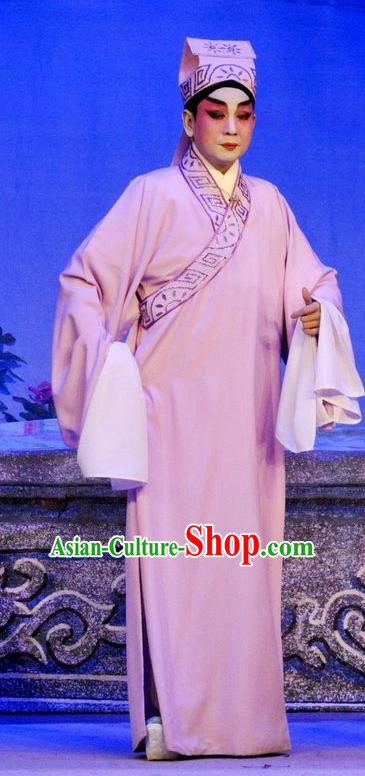 Da Nao Mei Zhi Fu Chinese Guangdong Opera Scholar Xiao Yonglun Apparels Costumes and Headwear Traditional Cantonese Opera Xiaosheng Garment Young Man Clothing