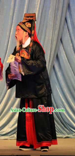 Xu Jiujing Chinese Guangdong Opera Imperial Bodyguard Apparels Costumes and Headwear Traditional Cantonese Opera Garment Elderly Male Clothing