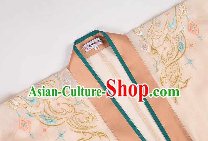 Asian Chinese Traditional Song Dynasty Nobility Childe Hanfu Apparels Ancient Prince Historical Costumes Cape Blouse and Skirt Full Set for Men