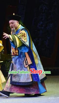 Chinese Traditional Qing Dynasty Official Apparels Costumes Historical Drama Jia Wu Ji Ancient  Admiralty Minister Garment Li Hongzhang Clothing and Headwear