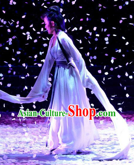 Chinese Historical Drama Phoenix Hairpin Ancient Actress Garment Costumes Traditional Stage Show Dress Young Mistress Tang Wan Apparels and Headdress