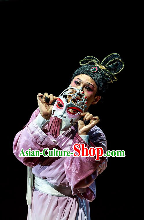 Chinese Traditional Stage Performance Male Role Apparels Costumes Historical Drama The Prince of Lanling Ancient Actor Garment Clothing and Headwear