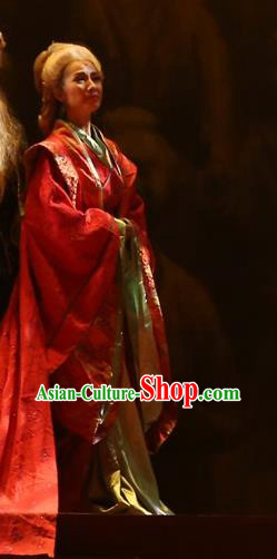Chinese Historical Drama King of Nanyue Ancient Queen Garment Costumes Traditional Stage Show Countess Dress Han Dynasty Princess Consort Apparels and Headpieces