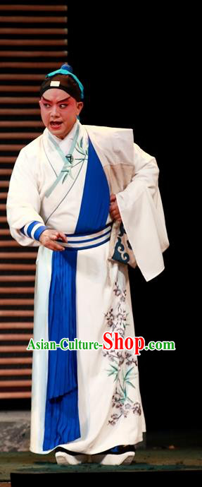 Cao Min Song Shijie Chinese Sichuan Opera Wusheng Apparels Costumes and Headpieces Peking Opera Highlights Martial Male Garment Swordsman Clothing