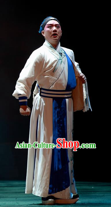 Cao Min Song Shijie Chinese Sichuan Opera Wusheng Apparels Costumes and Headpieces Peking Opera Highlights Martial Male Garment Swordsman Clothing