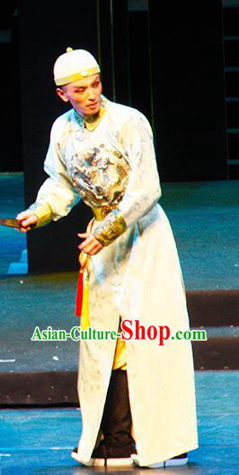 Chinese Traditional Qing Dynasty Prince Clothing Stage Performance Historical Drama Yinzhan Naxi Apparels Costumes Ancient Noble Childe Garment and Headwear