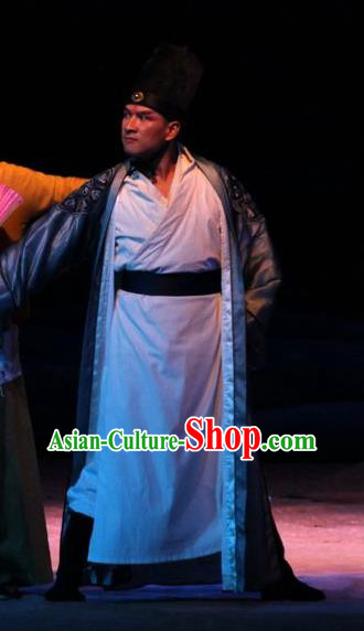 Chinese Traditional Ming Dynasty Knight Clothing Stage Performance Historical Drama New Dragon Inn Apparels Costumes Ancient Swordsman Garment and Headwear
