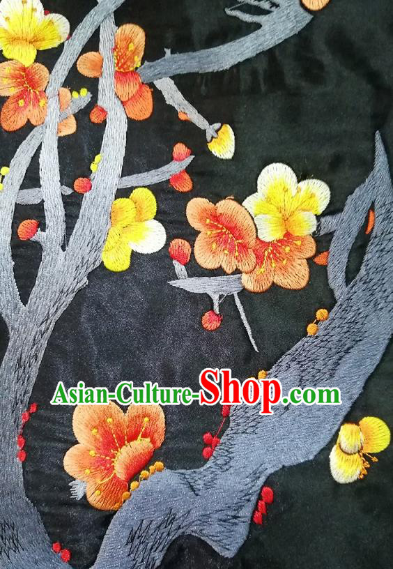 Chinese Traditional Embroidered Peach Blossom Pattern Cloth Patch Decoration Embroidery Craft Embroidered Accessories