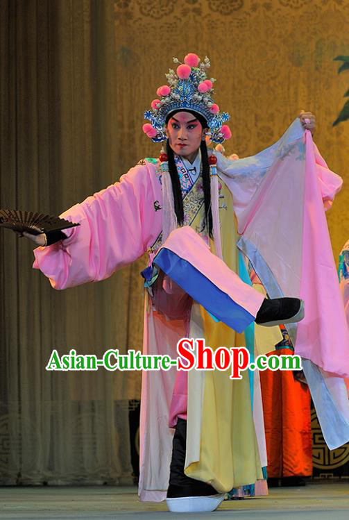 Sui Chao Luan Chinese Sichuan Opera Young Male Apparels Costumes and Headpieces Peking Opera Highlights Xiaosheng Garment Prince Yang Guang Clothing