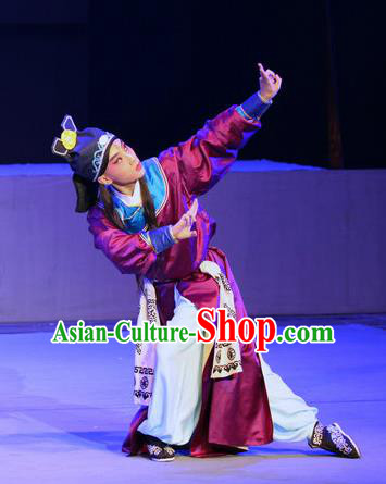 Fu Gui Rong Hua Chinese Sichuan Opera Swordsman Qian Rongsong Apparels Costumes and Headpieces Peking Opera Highlights Martial Male Garment Takefu Clothing