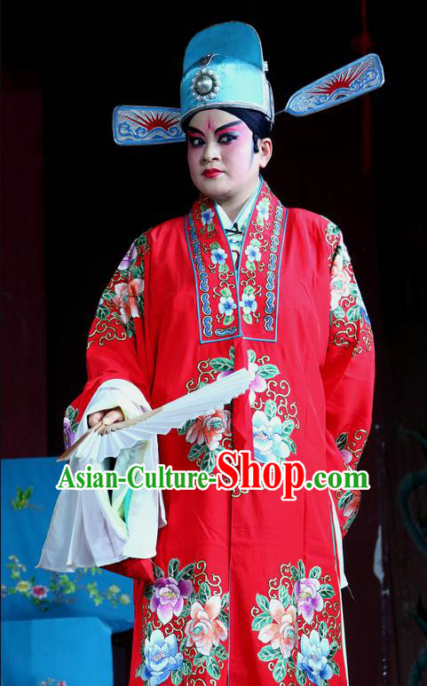 Hu Xian Hen Chinese Sichuan Opera Scholar Shi Huaiyu Apparels Costumes and Headpieces Peking Opera Highlights Young Male Garment Niche Clothing