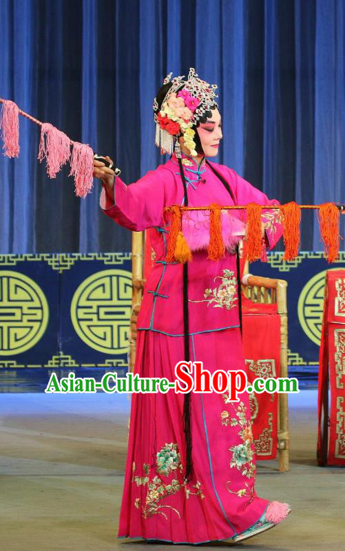Chinese Sichuan Highlights Opera Diva Wu Youniang Garment Costumes and Headdress San Ping Cu Traditional Peking Opera Hua Tan Dress Actress Apparels