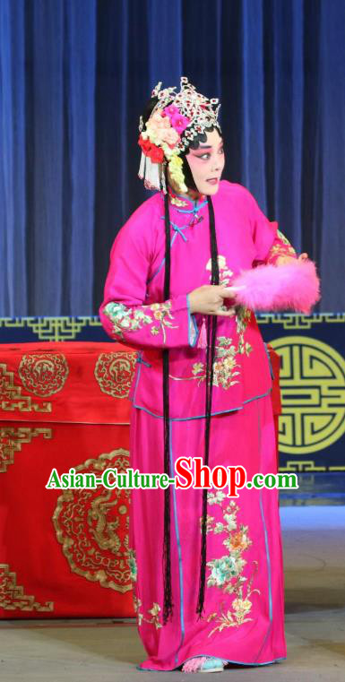 Chinese Sichuan Highlights Opera Diva Wu Youniang Garment Costumes and Headdress San Ping Cu Traditional Peking Opera Hua Tan Dress Actress Apparels