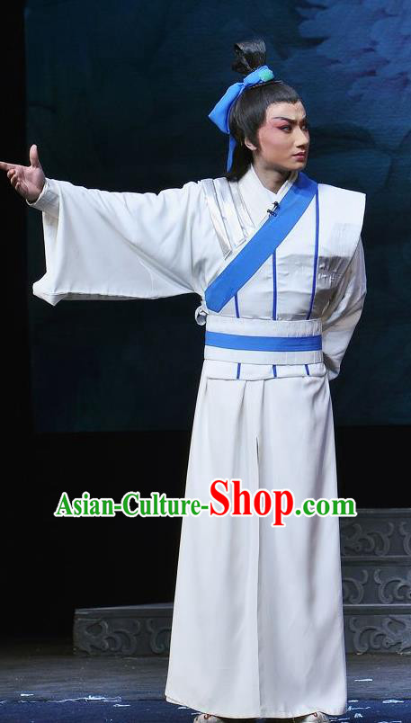 Princess Turandot Chinese Sichuan Opera Young Male Apparels Costumes and Headpieces Peking Opera Highlights Garment Swordsman Clothing