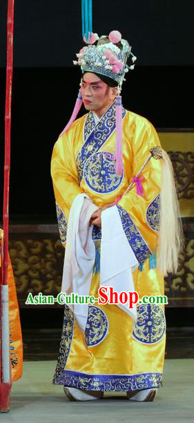 Bai Shou Tu Chinese Sichuan Opera Eunuch Apparels Costumes and Headpieces Peking Opera Highlights Court Servant Garment Clothing