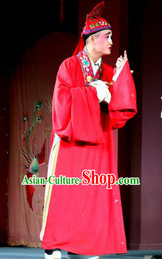 Hu Lian Nao Chai Chinese Sichuan Opera Childe Hu Lian Apparels Costumes and Headpieces Peking Opera Highlights Young Male Garment Clown Clothing