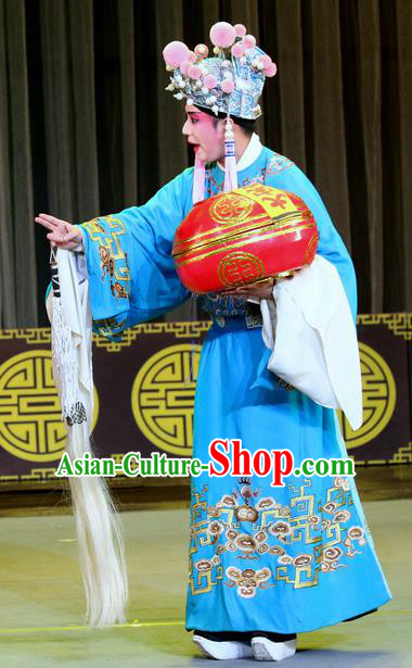Chinese Sichuan Opera Eunuch Chen Lin Apparels Costumes and Headpieces Peking Opera Highlights Young Male Garment Court Servant Clothing