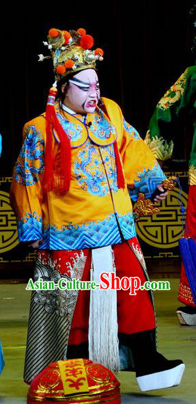 Chinese Sichuan Opera Imperial Bodyguard Apparels Costumes and Headpieces Peking Opera Highlights Wusheng Garment Martial Male Clothing