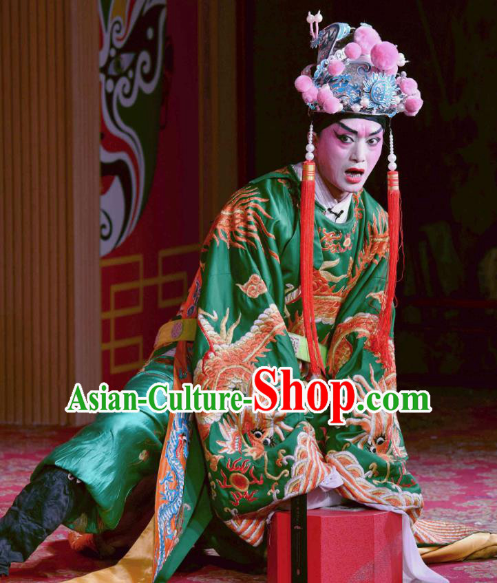 Chinese Sichuan Opera Court Servant Apparels Costumes and Headpieces Peking Opera Highlights Eunuch Chen Lin Garment Clothing