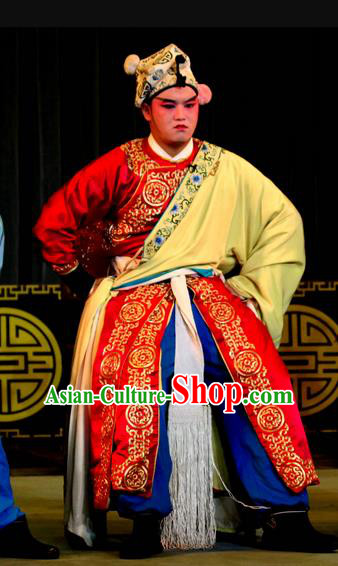 Da Pan Mountain Chinese Sichuan Opera Wusheng Apparels Costumes and Headpieces Peking Opera Highlights Martial Male Garment Soldier Clothing