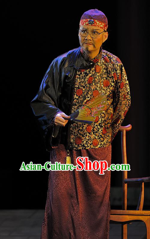 Gua Yin Zhi Xian Chinese Sichuan Opera Private Adviser Apparels Costumes and Headpieces Peking Opera Highlights Secretary Lan Garment Clothing