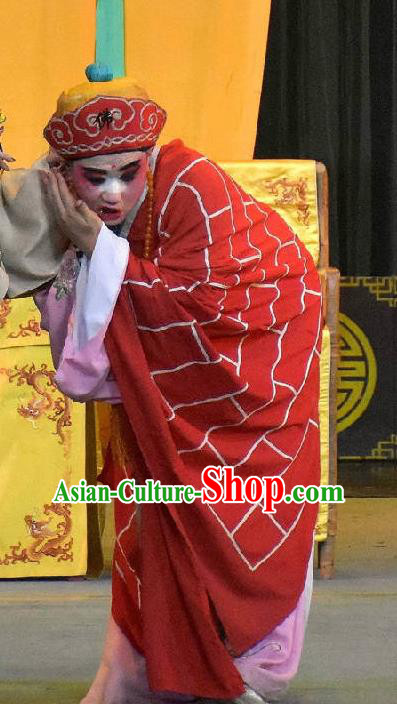 Chinese Sichuan Opera Monk Xiao Bao Apparels Costumes and Headpieces Peking Opera Highlights Young Male Garment Clown Clothing