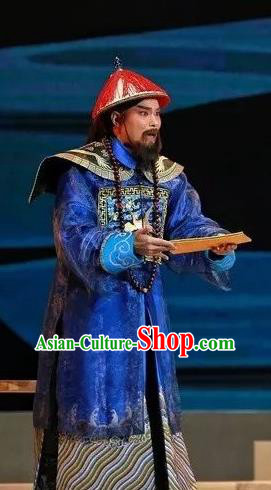 Cang Sheng Zai Shang Chinese Sichuan Opera Official Apparels Costumes and Headpieces Peking Opera Highlights Garment Governor Zhang Penghe Clothing