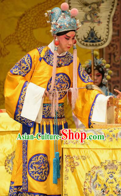 Taibai Drunk Write Chinese Bangzi Opera Imperial Eunuch Apparels Costumes and Headpieces Traditional Hebei Clapper Court Servant Garment Clothing