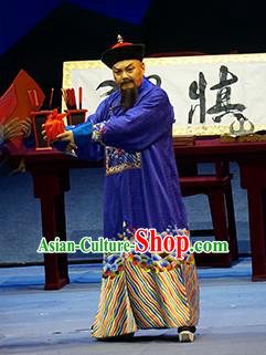 Cao Xie Xian Ling Chinese Sichuan Opera Magistrate Apparels Costumes and Headpieces Peking Opera Highlights Official Garment Ji Dakui Clothing